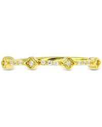 Macy's - Cubic Zirconia Two Level Narrow Stack Ring - Lyst