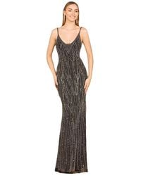 Lara - V-neck Fitted Gown - Lyst