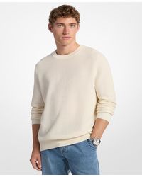 Michael Kors - Mouline Textured Crewneck Sweater - Lyst