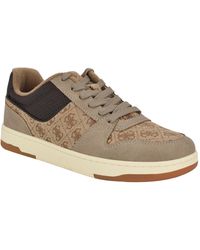 Guess - Tryon Branded Lace Up Fashion Sneakers - Lyst