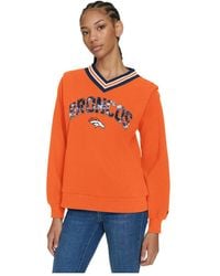 Tommy Hilfiger - Denver Broncos Alice V-neck Pullover Sweatshirt - Lyst