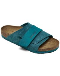 Birkenstock - Kyoto Suede Leather Slide Sandals From Finish Line - Lyst