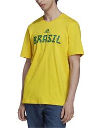 adidas Fifa World Cup 2022? Brazil Graphic T-shirt - Yellow