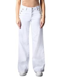 Blue Revival - Ariana Mid-rise Wide-leg Jeans - Lyst