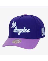 Mitchell & Ness - Purple Los Angeles Lakers Hardwood Classics Legendary Away Pro-pinch Adjustable Hat - Lyst