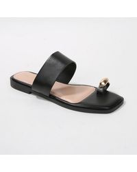 BERNESS - Kamila Toe-loop Slide Sandals - Lyst