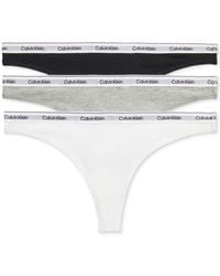 Calvin Klein - Modern Logo 3-pack Thong Underwear Qd5209 - Lyst