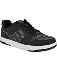 Guess - Tryon Branded Lace Up Fashion Sneakers - Lyst