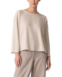 Eileen Fisher - Striped Top - Lyst