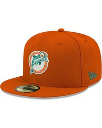 KTZ - Miami Dolphins Omaha Throwback 59fifty Fitted Hat - Lyst