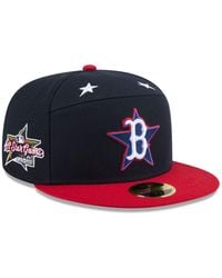 KTZ - Navy/red Los Angeles Angels 2025 Mlb All-star Game Workout Side Patch 59fifty Fitted Hat - Lyst