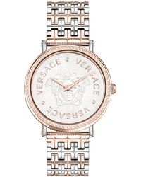 Versace - Swiss V-dollar Two-tone Bracelet Watch 37mm - Lyst