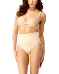 Memoi - Plus Size High-waisted Moderate Coverage Seamless Shaper Brief - Lyst