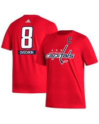adidas - Alexander Ovechkin Washington Capitals Fresh Name And Number T-shirt - Lyst