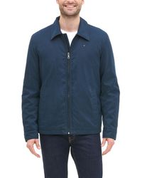 Tommy Hilfiger - Classic Front-zip Filled Micro-twill Jacket - Lyst