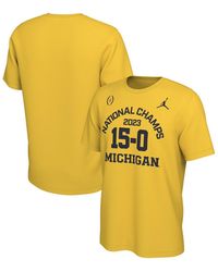 Nike - Michigan Wolverines College Football Playoff 2023 National Champions 15-0 T-shirt - Lyst
