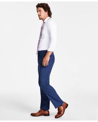 Tayion Collection - Classic-fit Stretch Windowpane Check Suit Pants - Lyst