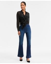 INC International Concepts - High-rise Pull-on Flare-leg Jeans - Lyst