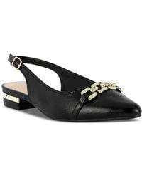 Jones New York - Quinay Pave Chain Detail Slingback Flats - Lyst