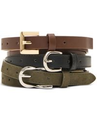 Steve Madden - 0.78" Mixed Faux-leather Belts - Lyst