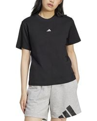 adidas - Short-sleeve Cotton Crewneck Logo T-shirt - Lyst