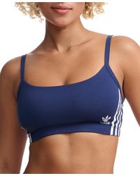 adidas - Intimates 3-stripes Scoop Bralette 4a4h00 - Lyst