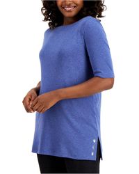karen scott embellished tops