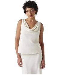 Ghost - Nyla Cowl Neck Satin Top - Lyst