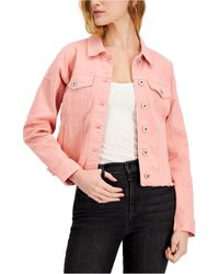 dusty rose denim jacket