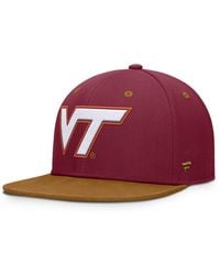 Fanatics - Maroon/brown Virginia Tech Hokies Nobo Fitted Hat - Lyst