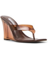 Steve Madden - Katrine Wedge Thong Sandals - Lyst