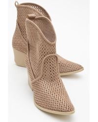 Prologue Shoes - Pera Block Heel Boot () - Lyst