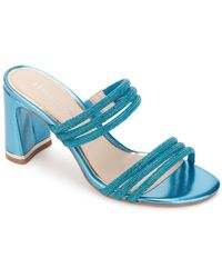 Kenneth Cole Rubber Amelia Flare Jewel Dress Sandals - Lyst