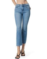 Flying Monkey - High Rise Distressed Hem Kick Flare Jeans - Lyst