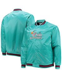 Mitchell & Ness - Big And Tall 1996 Nba All-star Game Hardwood Classics Satin Full-snap Jacket - Lyst