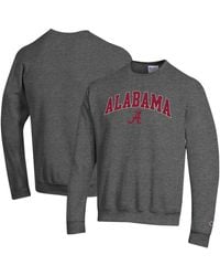 Champion - Alabama Crimson Tide Arch Over Logo Fleece-lined Crewneck Pullover Sweatshirt - Lyst