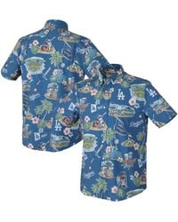 Reyn Spooner - Â Los Angeles Dodgers Scenic Tri-blend Performance Button-up Shirt - Lyst