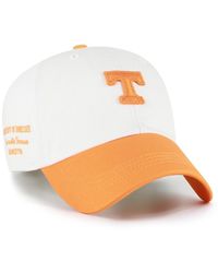 '47 - White/tennessee Orange Tennessee Volunteers Contemporary Basics Two Tone Clean Up Adjustable Hat - Lyst