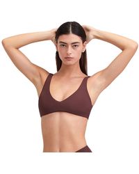 Gottex - Plus Size Solid Textured V Neck Bikini Swim Top - Lyst