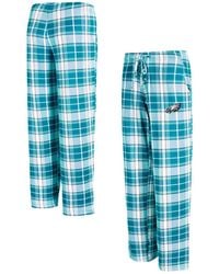 Concepts Sport - Midnight Green/white Philadelphia Eagles Ashford Plaid Knit Pants - Lyst