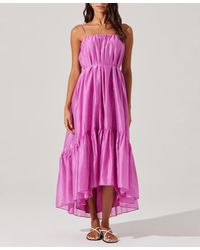 Astr - Elisha High-low Midi Dress - Lyst