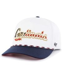 Men's '47 Navy/Red St. Louis Cardinals Retro Super Hitch Snapback Hat