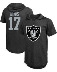 Majestic - Threads Davante Adams Las Vegas Raiders Player Name & Number Short Sleeve Hoodie T-shirt - Lyst
