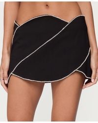 Edikted - Abstract Rhinestone Mini Skort - Lyst