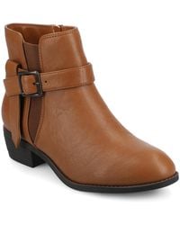 Journee Collection - Devina Comfort Ankle Booties - Lyst