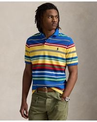 Polo Ralph Lauren - Classic-fit Striped Mesh Polo Shirt - Lyst