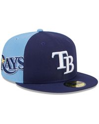 KTZ - Navy/light Blue Tampa Bay Rays Gameday Sideswipe 59fifty Fitted Hat - Lyst
