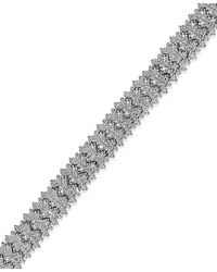 Macy's - Diamond Accent Flex Bracelet - Lyst