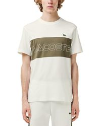 Lacoste - Classic Fit Short Sleeve Crewneck Logo T-shirt - Lyst