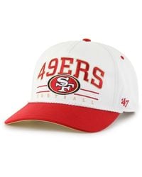 '47 - White/scarlet San Francisco 49ers Roscoe Two-toned Hitch Adjustable Hat - Lyst